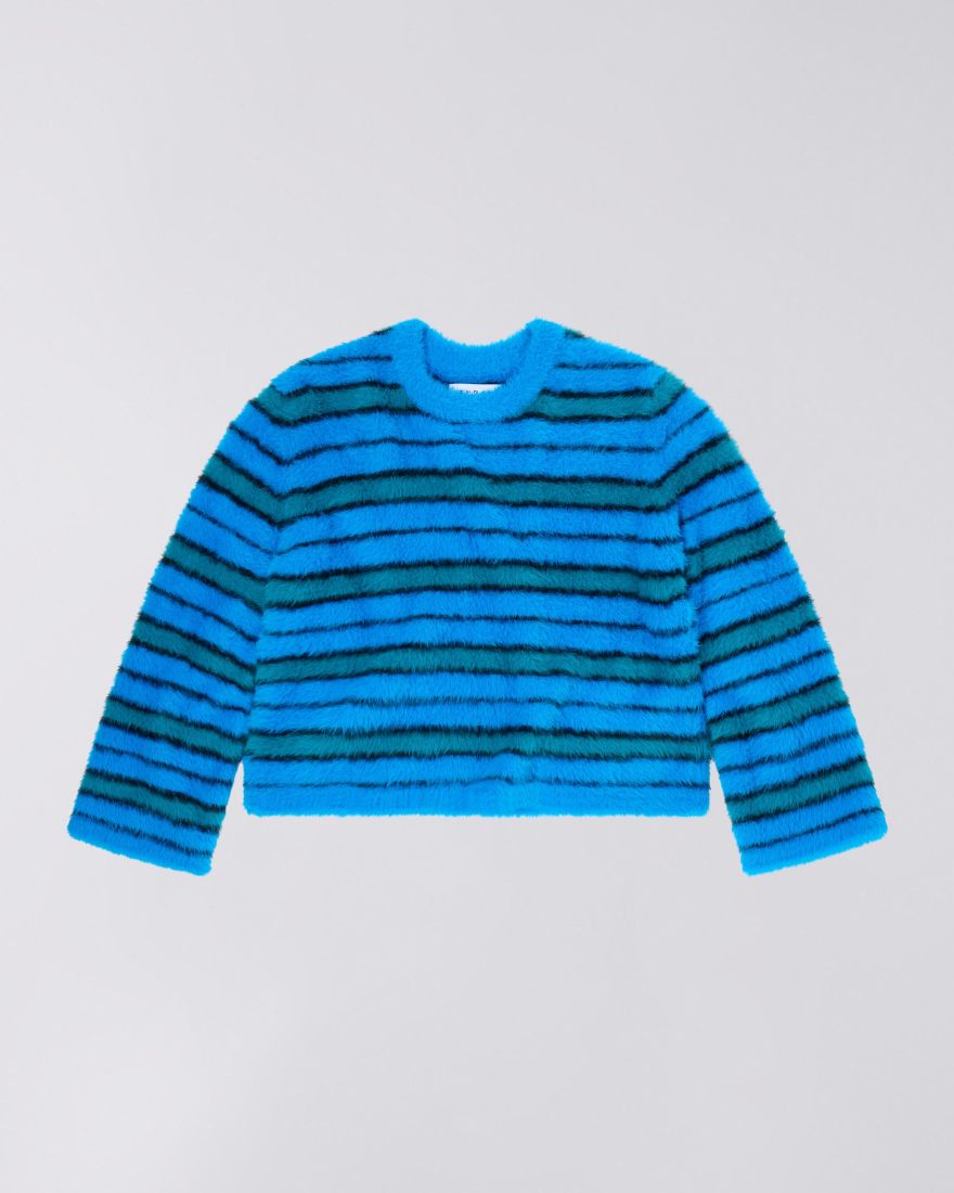 EDWIN W' Gill Striped Sweater Blue / Aqua / Black