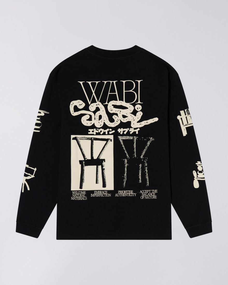EDWIN Wabi Sabi T-Shirt LS Black