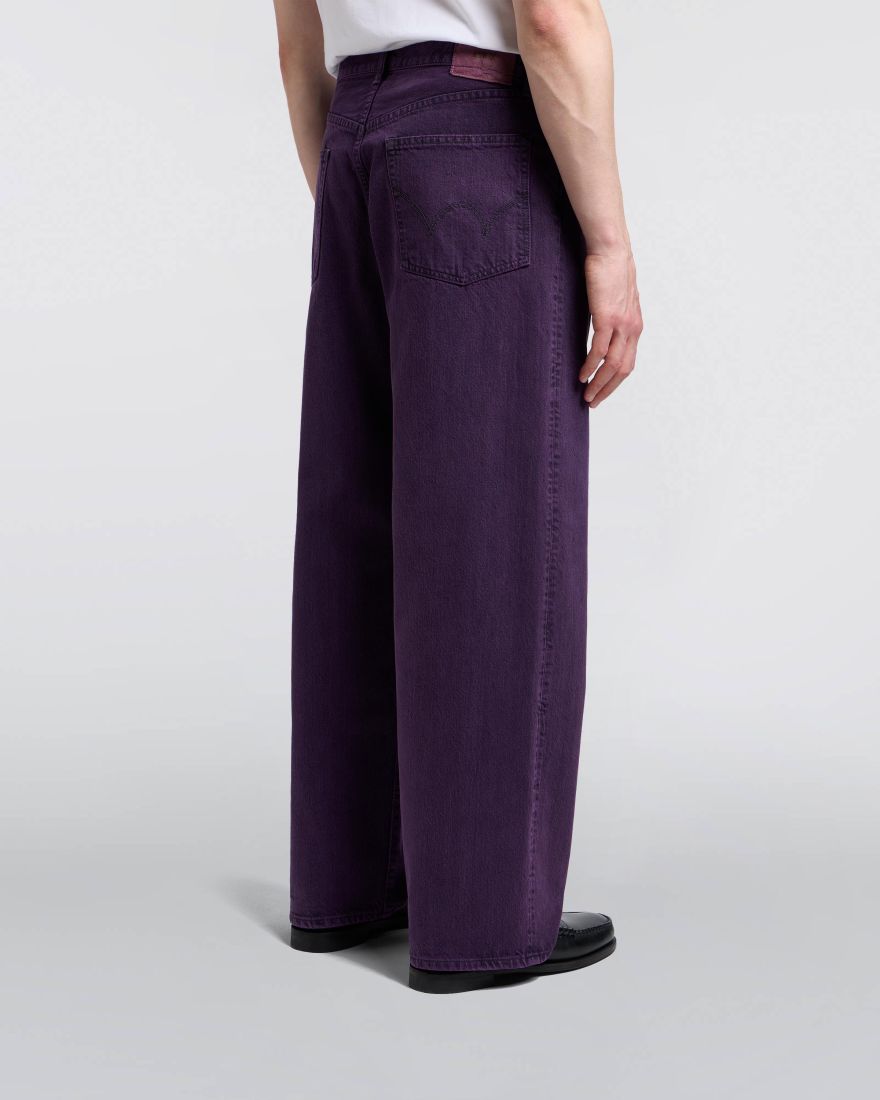 EDWIN Wide Pant Purple Overdyed