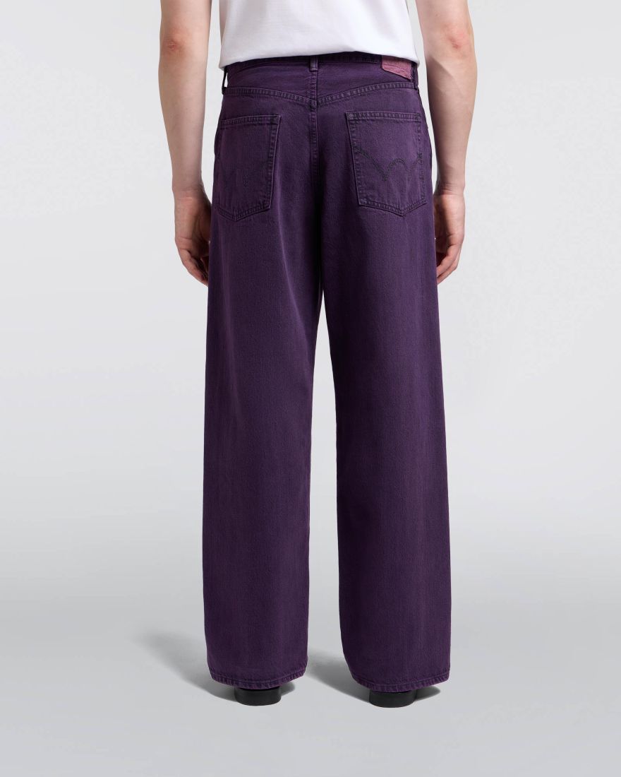 EDWIN Wide Pant Purple Overdyed