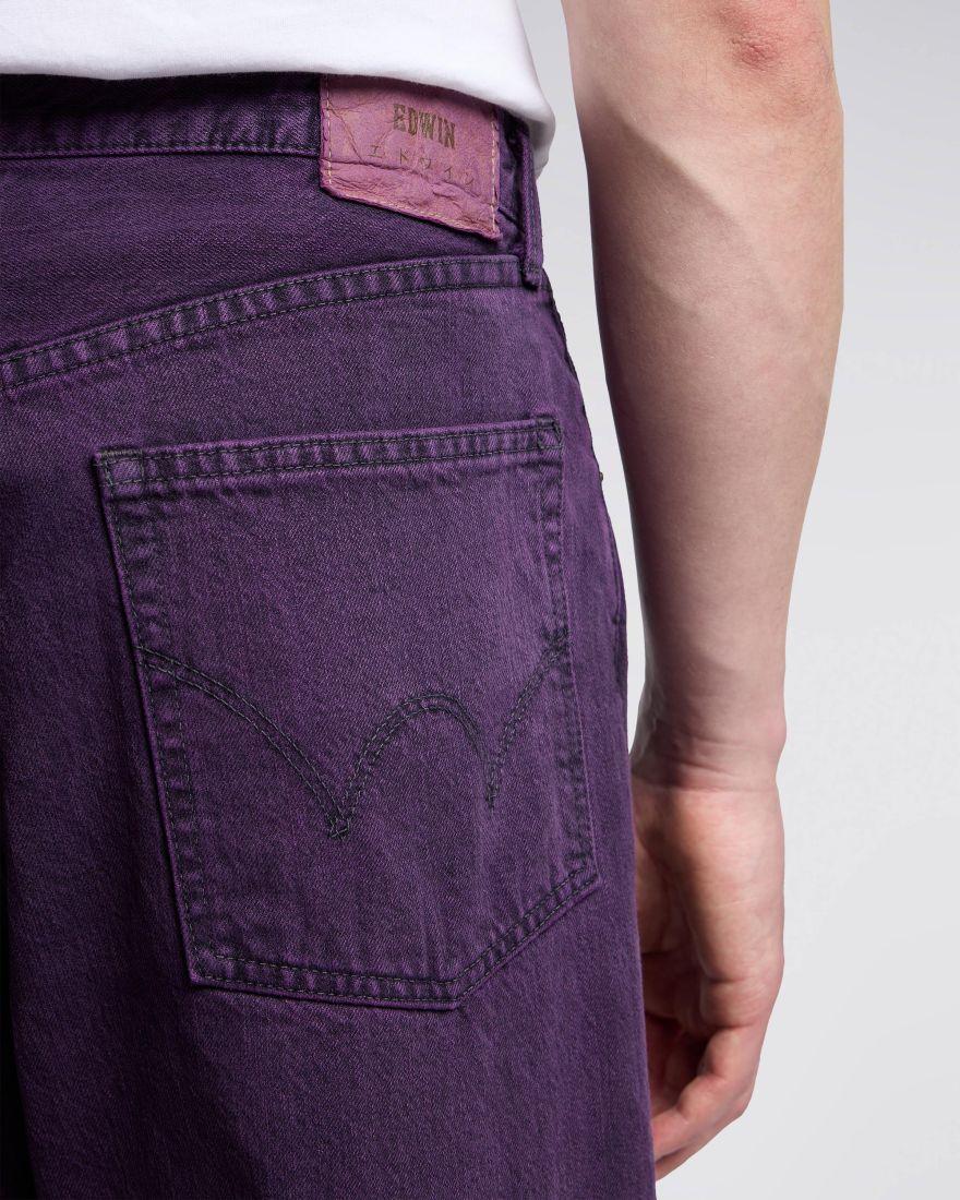 EDWIN Wide Pant Purple Overdyed