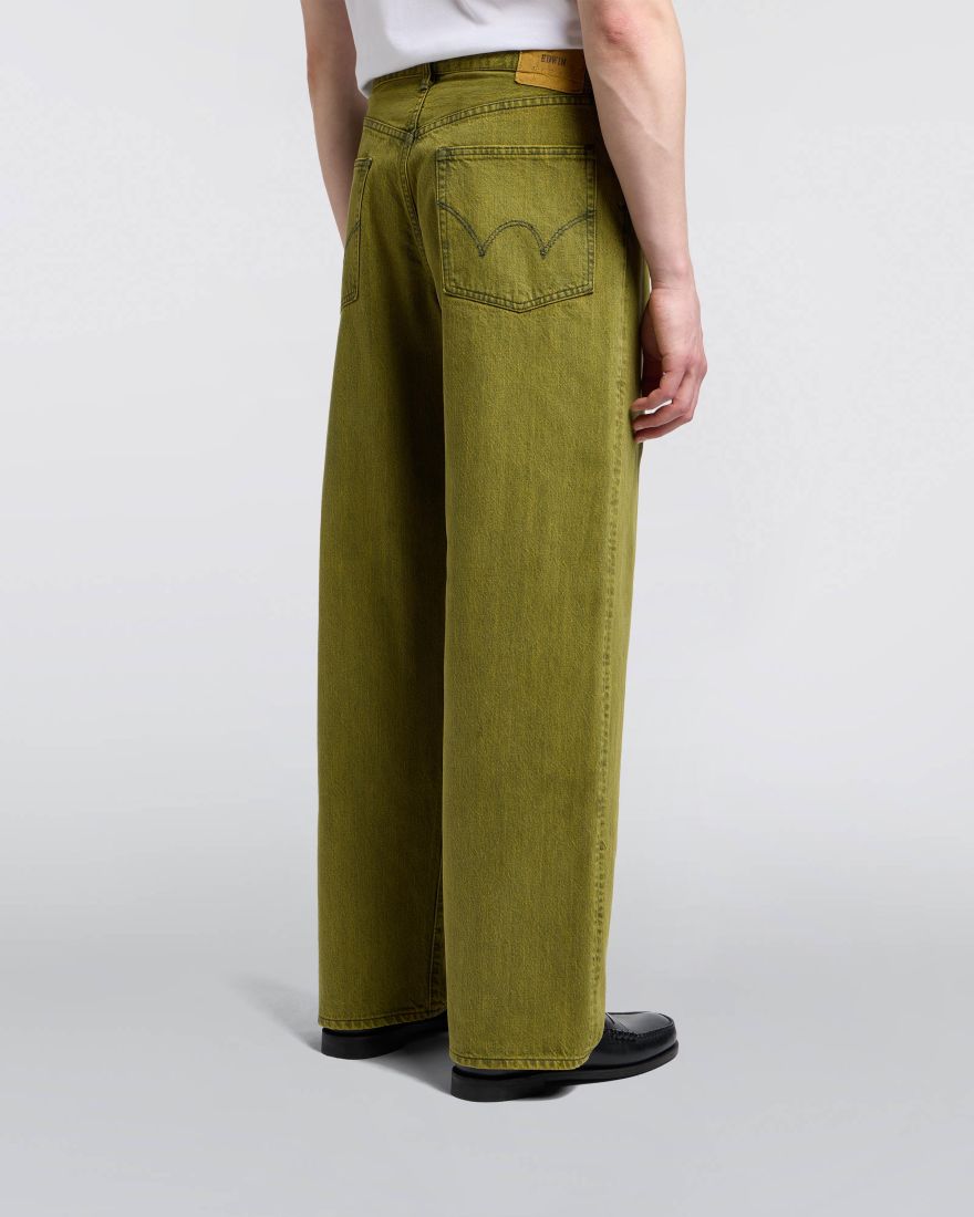 EDWIN Wide Pant Yellow Overdyed