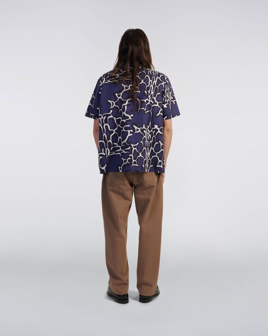 EDWIN Yugami Stripes Shirt SS Garment Washed