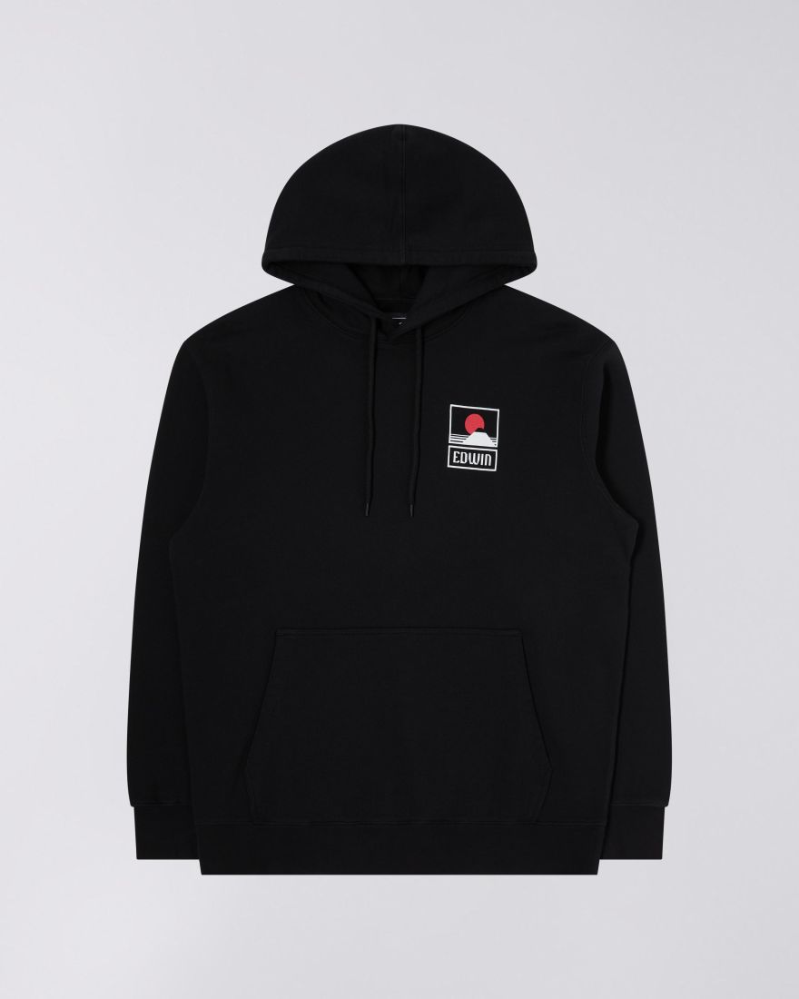 EDWIN Sunset On Mt Fuji Hoodie Sweat Garment Washed
