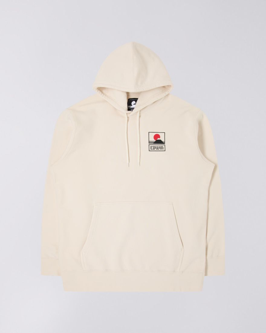EDWIN Sunset On Mt Fuji Hoodie Sweat Garment Washed