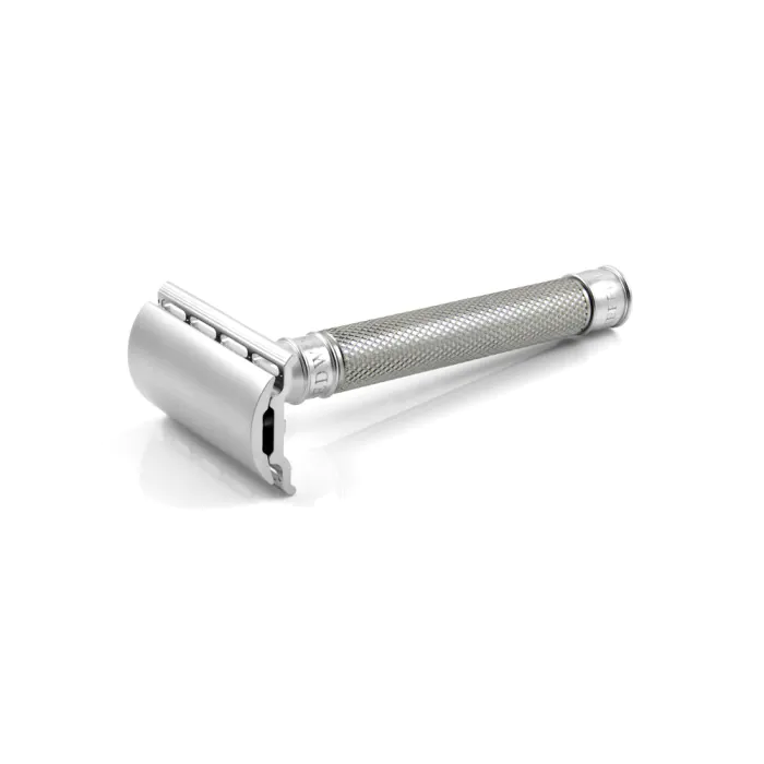 Edwin Jagger 3ONE6 Double Edge Safety Razor Stainless Steel Knurled