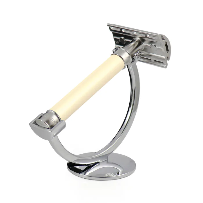 Edwin Jagger 3ONE6 Double Edge Safety Razor Stainless Steel Imitation Ivory