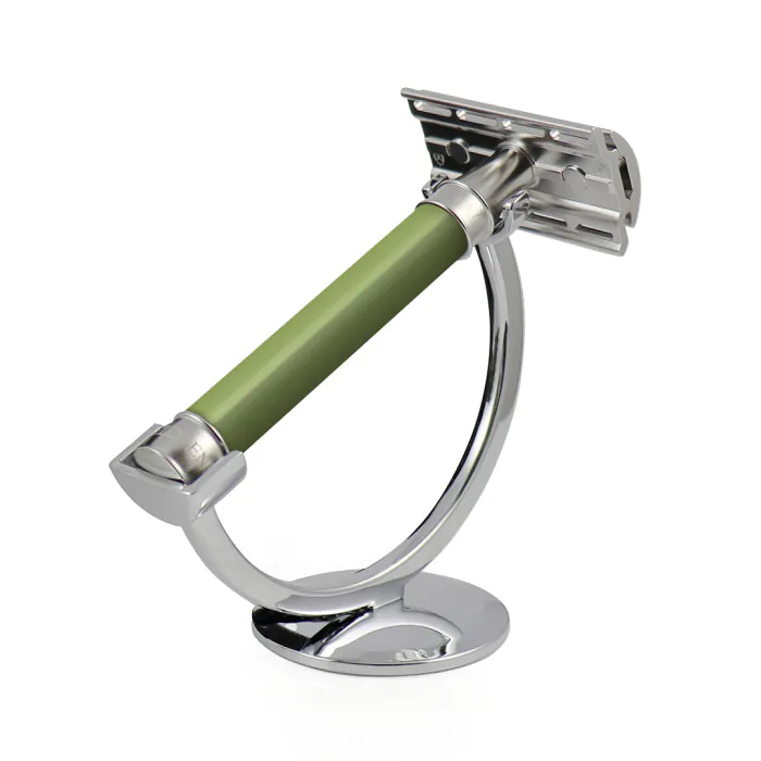 Edwin Jagger 3ONE6 Double Edge Safety Razor Stainless Steel Green