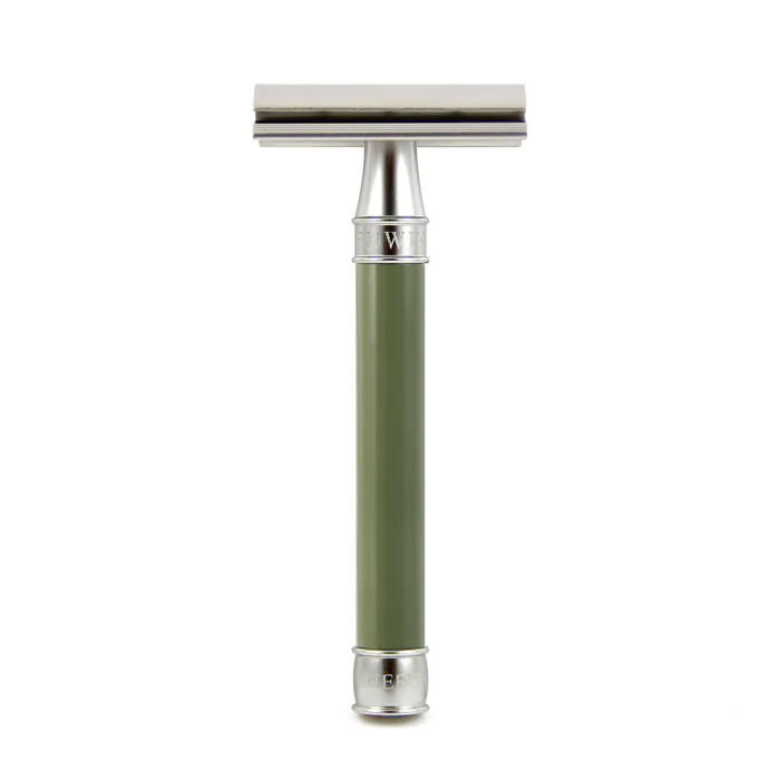 Edwin Jagger 3ONE6 Double Edge Safety Razor Stainless Steel Green