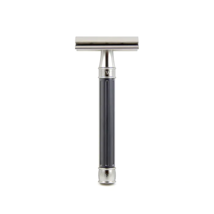 Edwin Jagger 3ONE6 Double Edge Safety Razor Stainless Steel Anodised Gunmetal