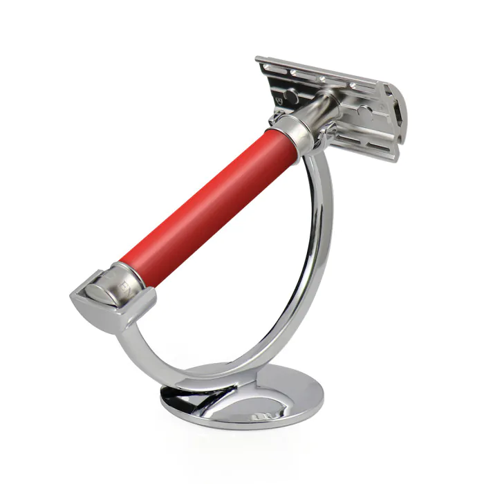 Edwin Jagger 3ONE6 Double Edge Safety Razor Stainless Steel Red