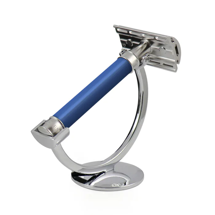 Edwin Jagger 3ONE6 Double Edge Safety Razor Stainless Steel Blue
