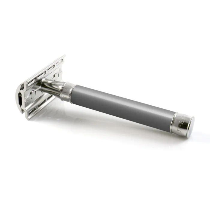 Edwin Jagger 3ONE6 Double Edge Safety Razor Stainless Steel Grey