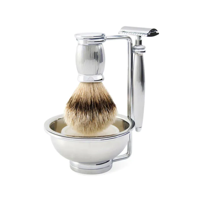 Edwin Jagger 4pc Bulbous Lined Set (DE)