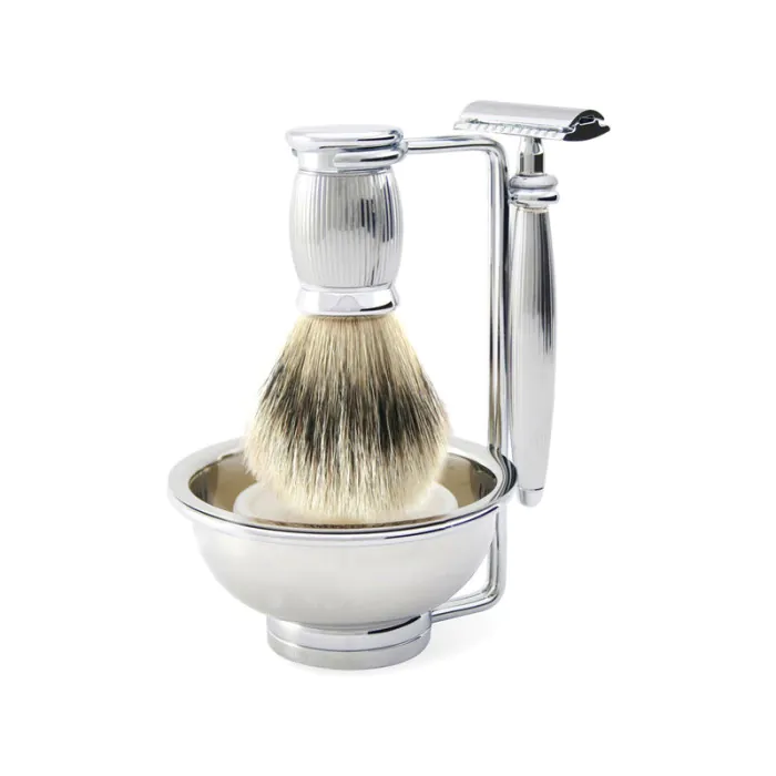 Edwin Jagger 4pc Bulbous Lined Set (DE)