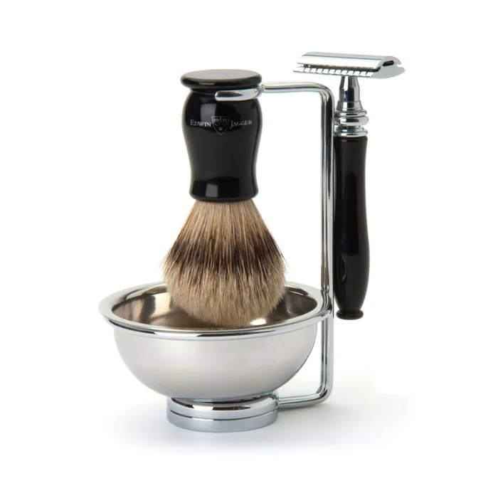 Edwin Jagger 4pc Chatsworth Imitation Ebony Set (DE)