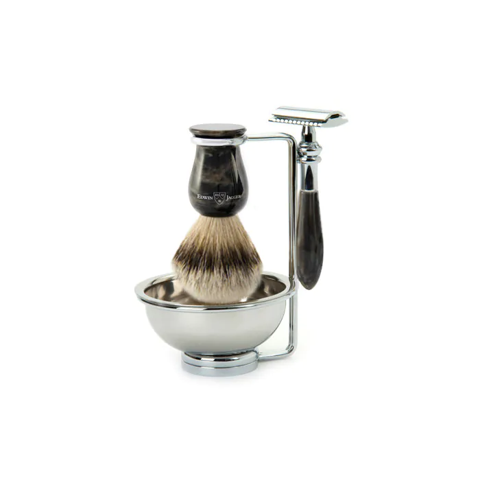 Edwin Jagger 4pc Plaza Imitation Black Marble Set (DE)