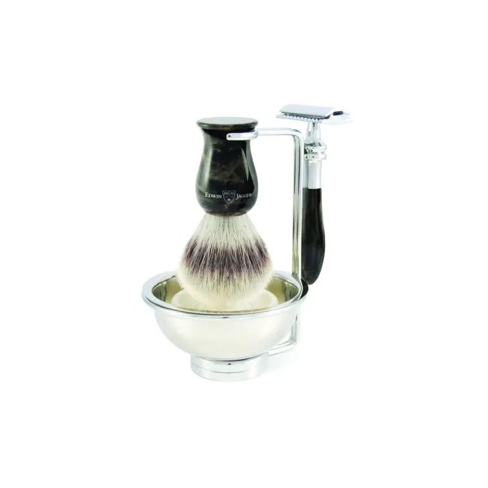 Edwin Jagger 4pc Plaza Imitation Black Marble Set (DE)