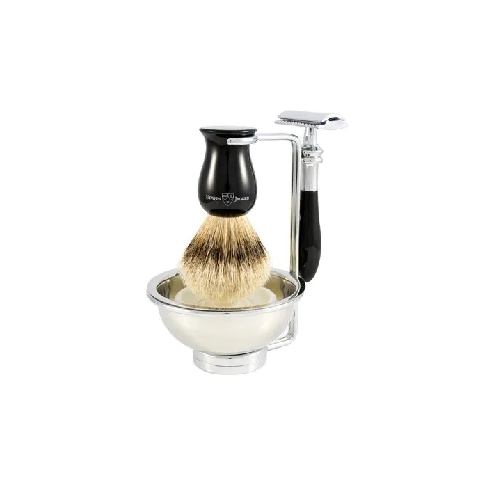 Edwin Jagger 4pc Plaza Imitation Ebony Set (DE)