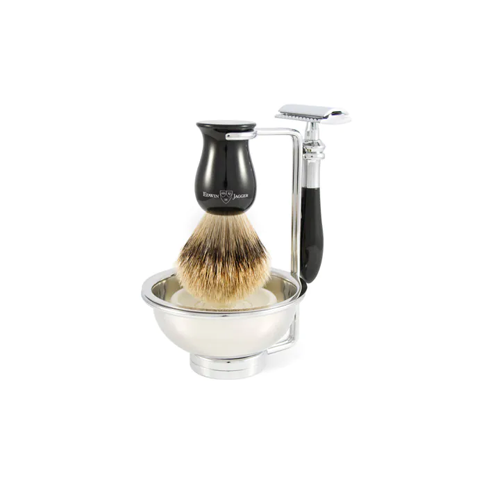 Edwin Jagger 4pc Plaza Imitation Ebony Set (DE)