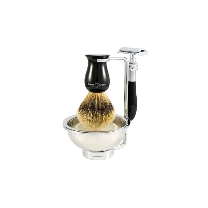 Edwin Jagger 4pc Plaza Imitation Ebony Set (DE)