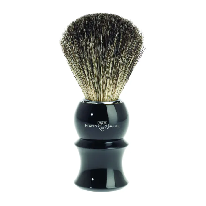 Edwin Jagger 81P16 Imitation Ebony shaving brush (Pure Badger)