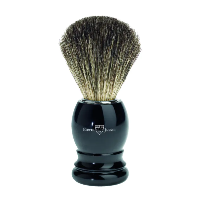 Edwin Jagger 81P26 Imitation Ebony shaving brush (Pure Badger)