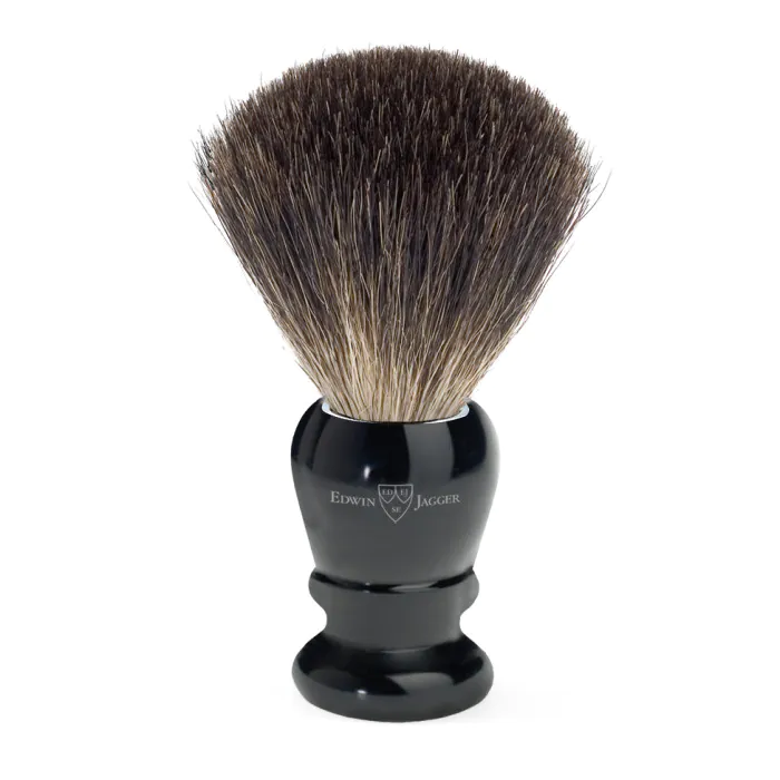 Edwin Jagger 81P46 Imitation Ebony shaving brush (Pure Badger)