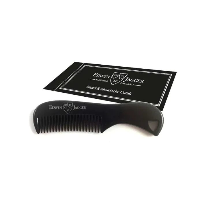 Edwin Jagger Beard & Moustache Comb Black
