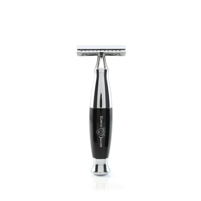 Edwin Jagger Black & Chrome DE Safety Razor