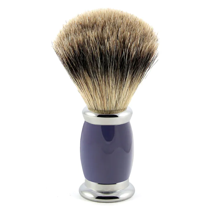 Edwin Jagger Blue Bulbous Shaving Brush (Best Badger)