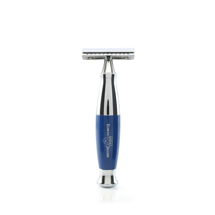 Edwin Jagger Blue & Chrome DE Safety Razor