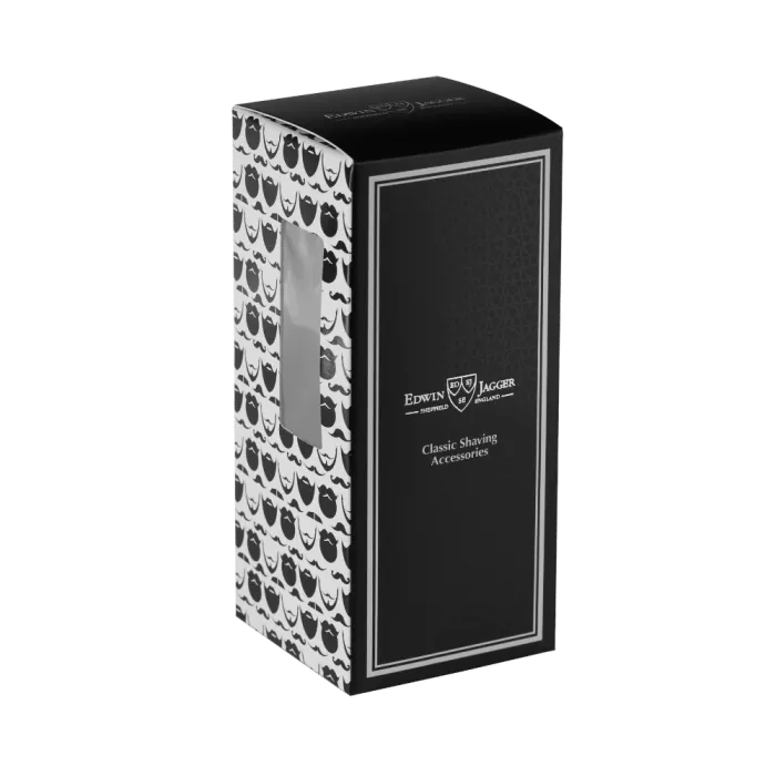 Edwin Jagger Chatsworth Chrome Shaving Brush (Synthetic Silver Tip)