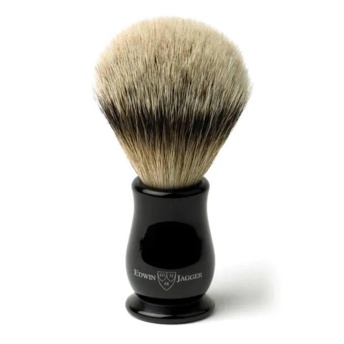 Edwin Jagger Chatsworth Imitation Ebony Shaving Brush (Super Badger)
