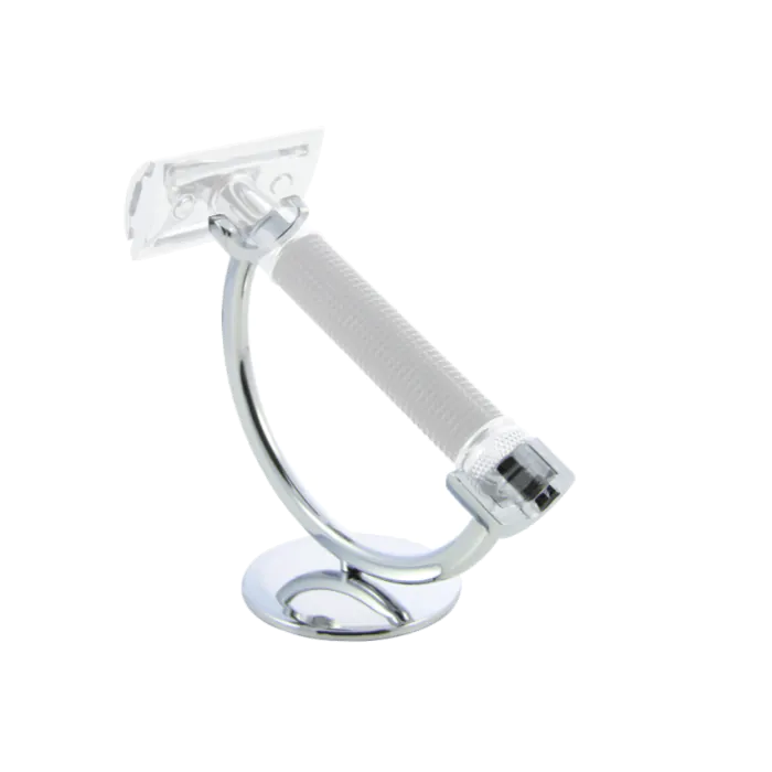 Edwin Jagger Crescent Chrome Razor Stand with Solid Base