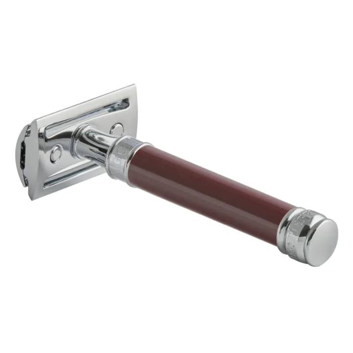 Edwin Jagger DE812 Double Edge Safety Razor Burgundy