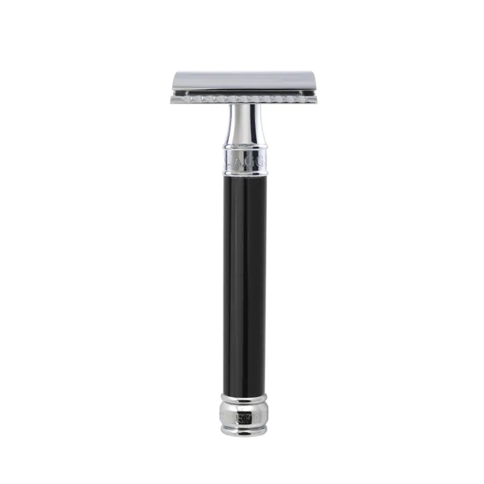 Edwin Jagger DE86 Double Edge Safety Razor Long Black