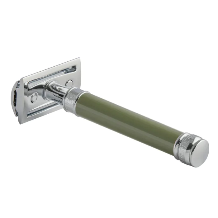 Edwin Jagger DE88 Double Edge Safety Razor Long Green