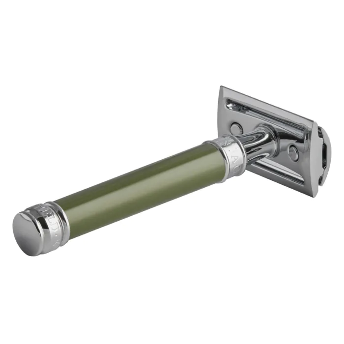 Edwin Jagger DE88 Double Edge Safety Razor Long Green