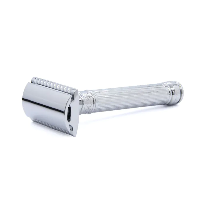 Edwin Jagger DE89 Double Edge Safety Razor Chrome Lined