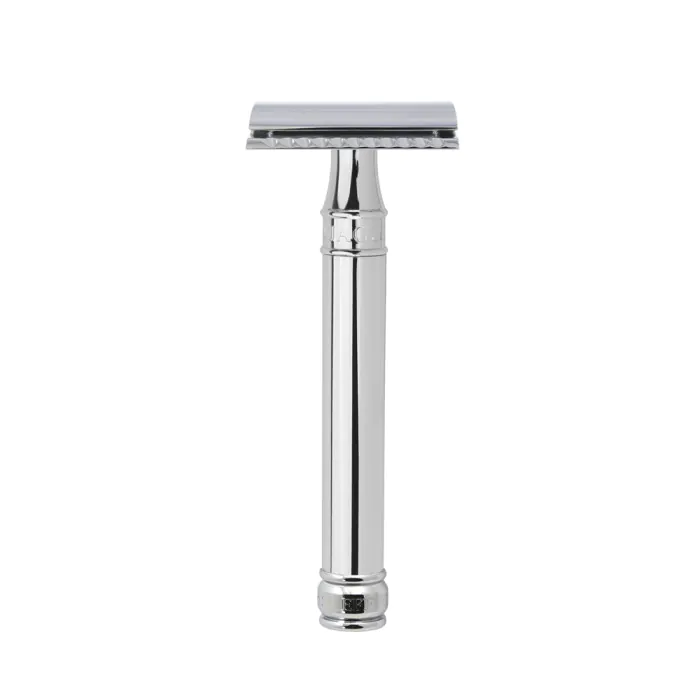 Edwin Jagger DE89 Double Edge Safety Razor Long Chrome