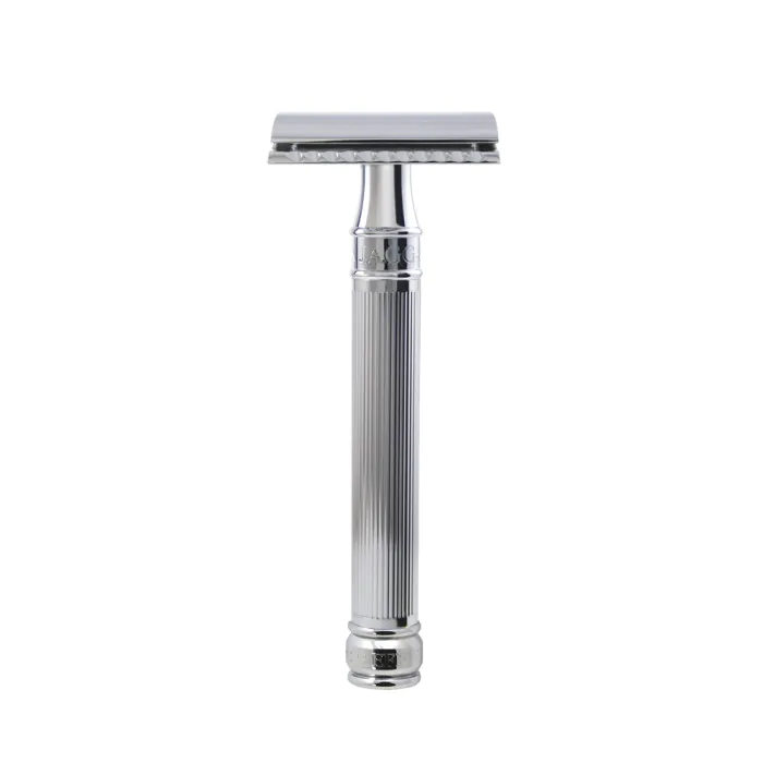 Edwin Jagger DE89 Double Edge Safety Razor Long Lined Chrome