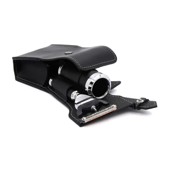 Edwin Jagger Gillette® Fusion® ProGlide® Leather Travel Kit — Black