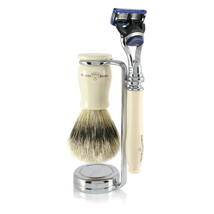Edwin Jagger Gillette® Fusion® ProGlide® Razor Shaving Set Chatsworth Imitation Ivory 3pc