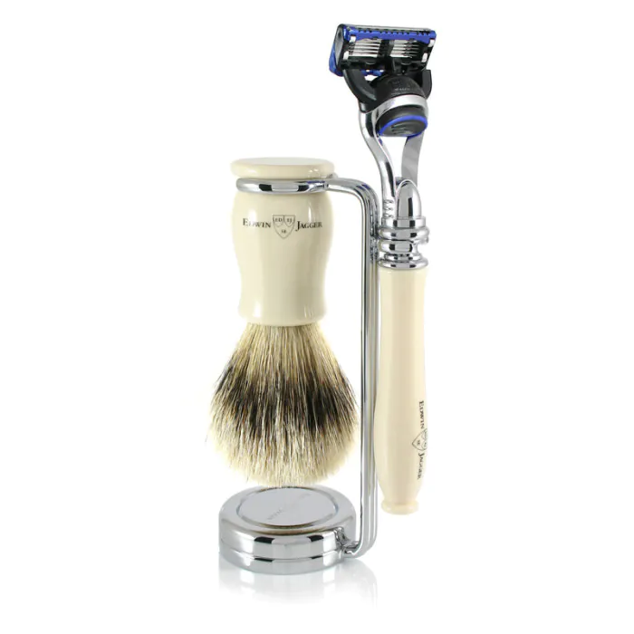 Edwin Jagger Gillette® Fusion® ProGlide® Razor Shaving Set Chatsworth Imitation Ivory 3pc