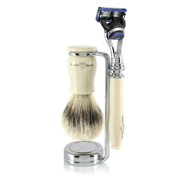 Edwin Jagger Gillette® Fusion® ProGlide® Razor Shaving Set Chatsworth Imitation Ivory 3pc