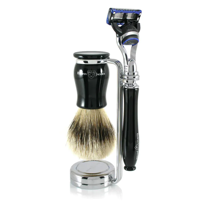Edwin Jagger Gillette® Fusion® ProGlide® Razor Shaving Set Chatsworth Imitation Ebony 3pc