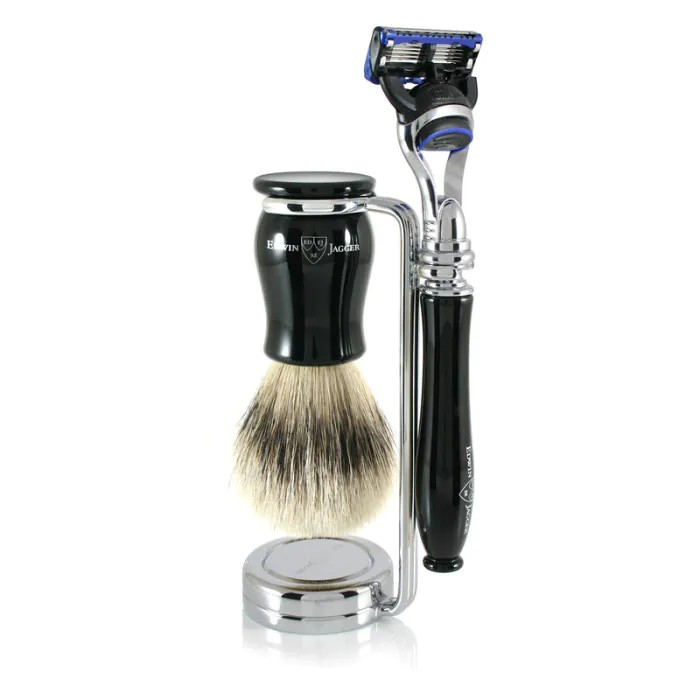 Edwin Jagger Gillette® Fusion® ProGlide® Razor Shaving Set Chatsworth Imitation Ebony 3pc