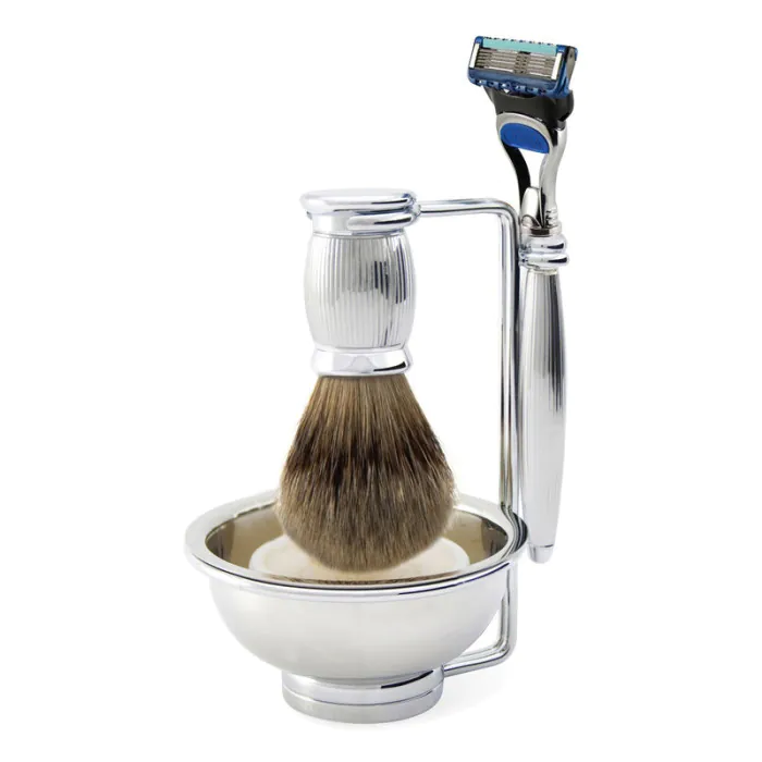 Edwin Jagger Gillette® Fusion® ProGlide® Razor Shaving Set Bulbous Lined 4pc