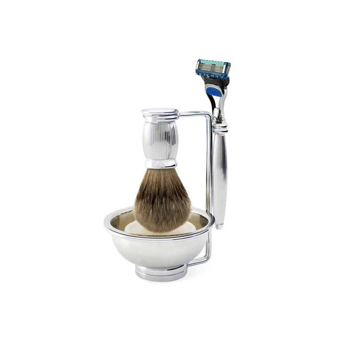 Edwin Jagger Gillette® Fusion® ProGlide® Razor Shaving Set Bulbous Lined 4pc